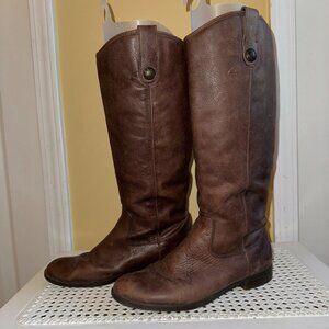 Merona Genuine Leather Dark Brown Tall Riding Boots